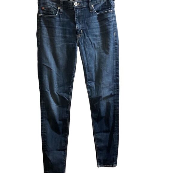 Hudson Nico Midrise Super Skinny Dark Wash Oracle Jeans Women's Size 25​​ - Picture 1 of 8